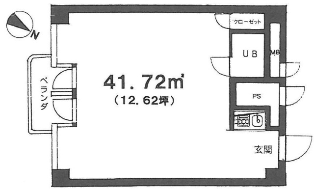 ラフィネ東銀座7F 間取り図