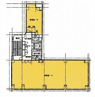 名鉄不動産竹橋ビル3F 間取り図