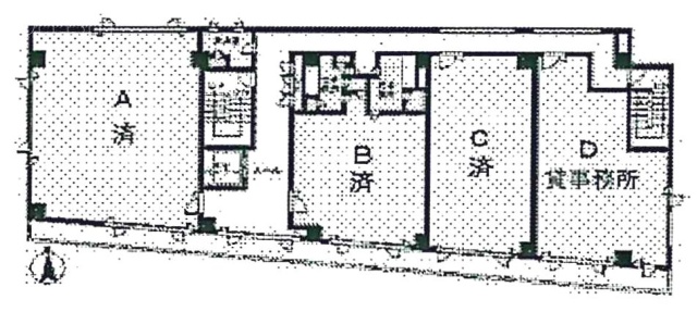 日住金立川ビルD 間取り図