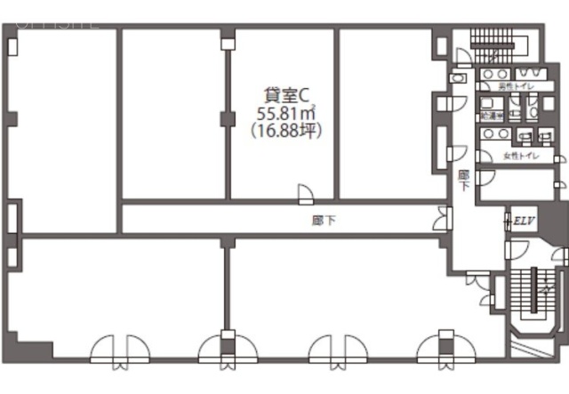 JMR柏ビルC 間取り図