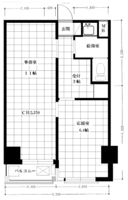 グレイス五反田405 間取り図