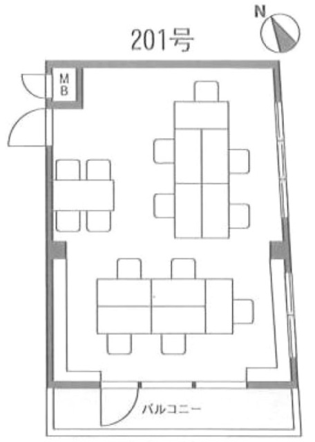 ライフロックスアイル201 間取り図