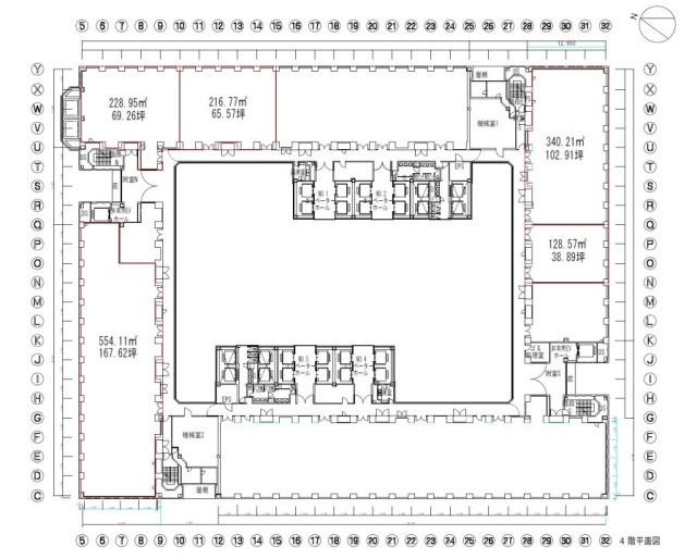 新宿NSビル4F 間取り図