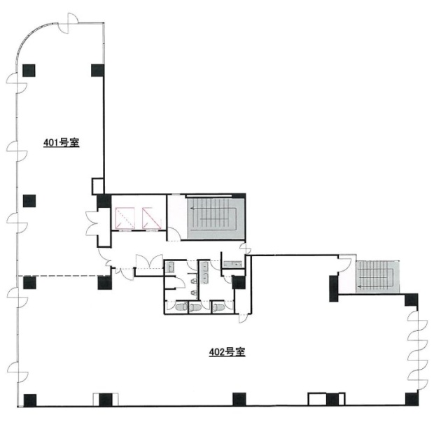 北大手町ビル4F 間取り図