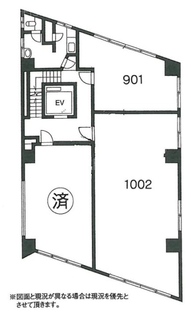 宝栄西新宿ビル1002 間取り図