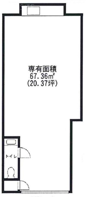 クレールマルシェ川口ビル101 間取り図