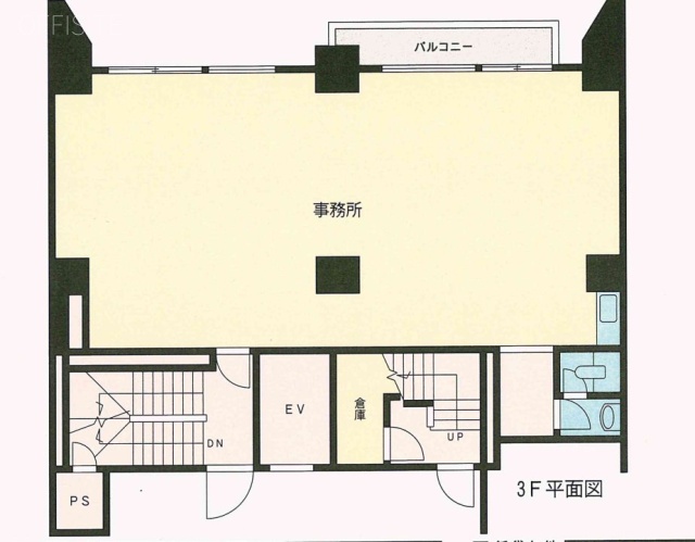 トーカン新宿キャステールビル3F 間取り図