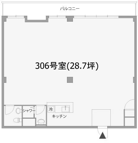 フラット青山308 間取り図