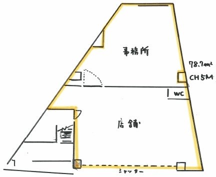 小池ビル1F 間取り図