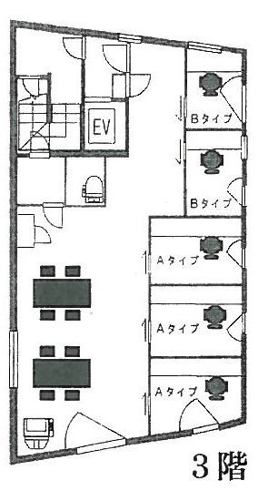 慶成神宮前ビル3F 間取り図