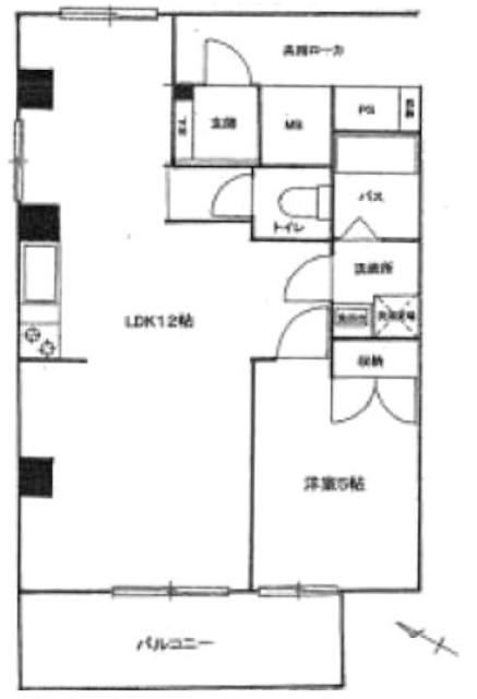 ライオンズマンション八重洲702 間取り図