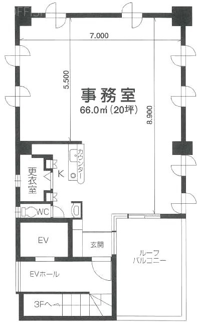 榎本ビル4F 間取り図