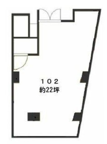 エビスツイン仁平ビル102 間取り図