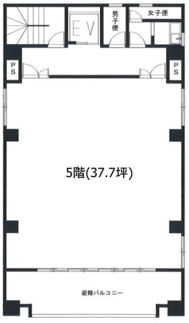 山ノ紀ビル5F 間取り図