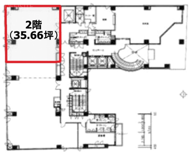 麹町鶴屋八幡ビル2F 間取り図