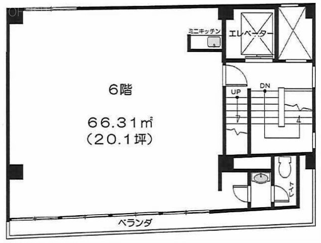 島崎ビル6F 間取り図