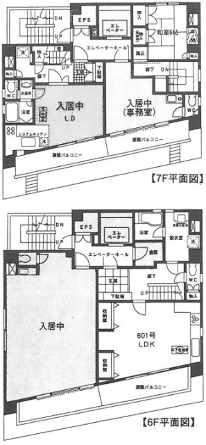 シティープライム日本橋601 間取り図