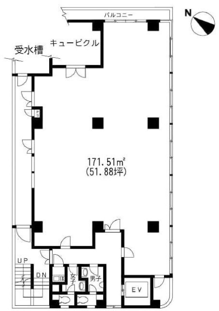 ミカミ横浜ビル2F 間取り図