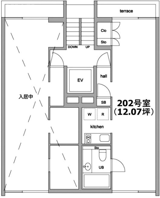 BUENA CASA 青葉台202 間取り図