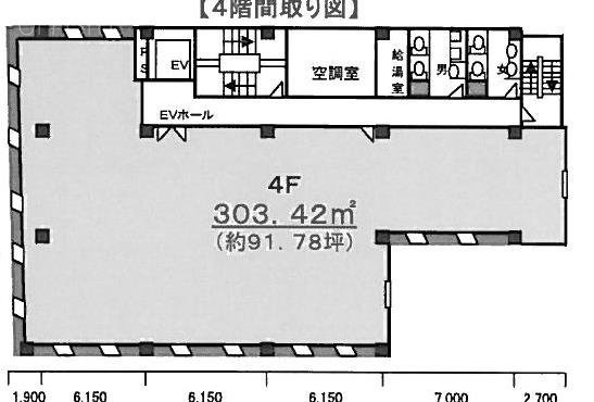 三番町アネックスビル4F 間取り図