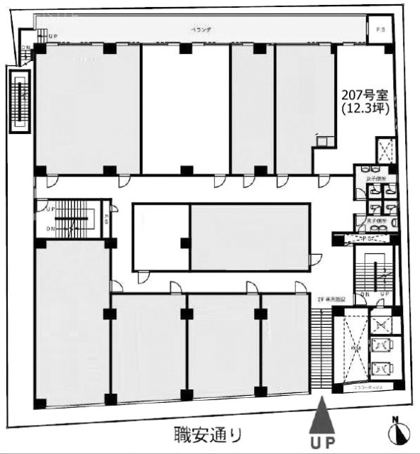 コントワール新宿207 間取り図