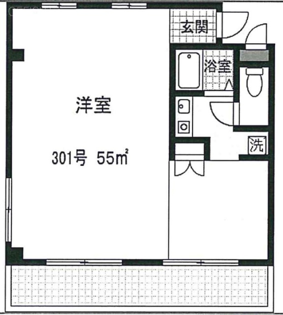 福満ビル301 間取り図