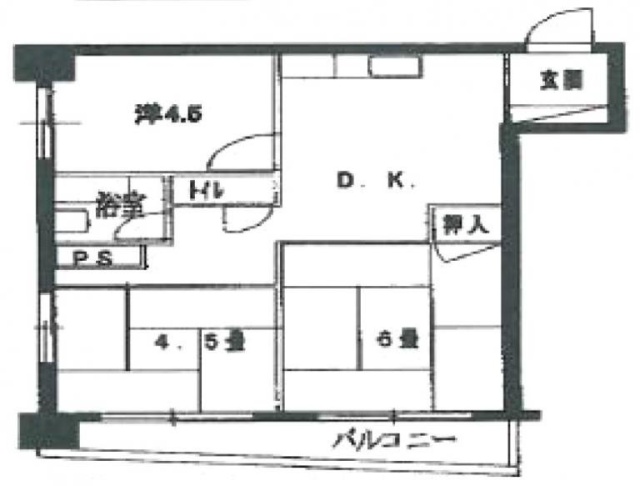 寛永寺坂ハイム901 間取り図