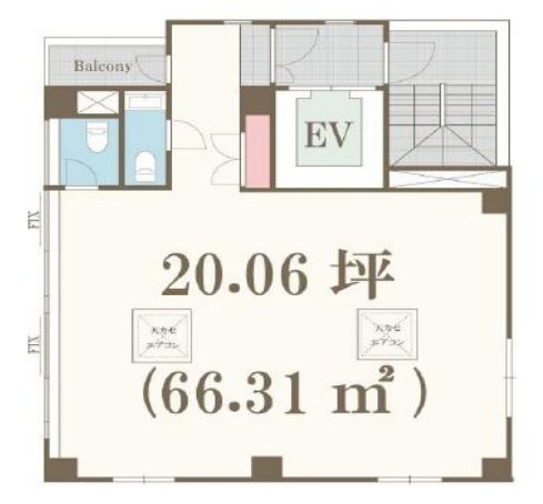 浅草SPビル5F 間取り図