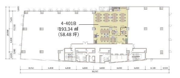 東急不動産恵比寿ビル401B 間取り図