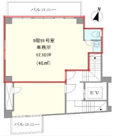 井門神田駅前ビル91 間取り図