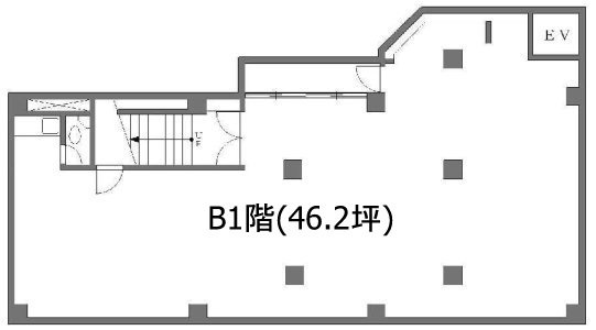 エスパス早稲田ビルB1F 間取り図