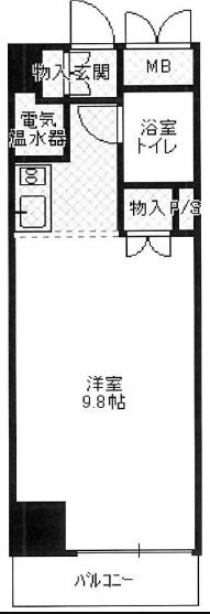 代々木シティホームズ609 間取り図