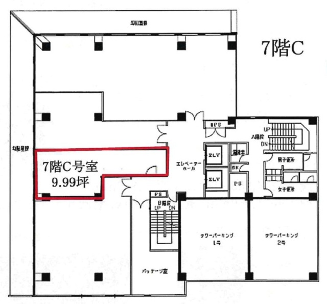 第2山崎ビルC 間取り図