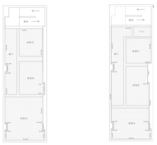PRESI蒲田駅前ビル3F~4F 間取り図