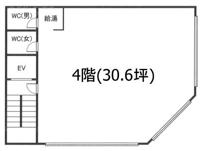 第6下川ビル401 間取り図