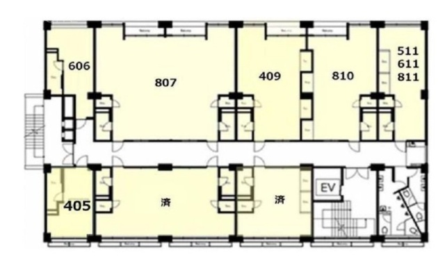 岡崎ビル807・808 間取り図