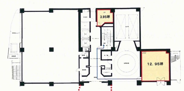 ヒューリック新京橋ビル1F 間取り図