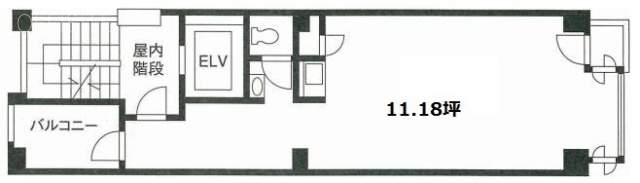日本橋五所ビル1F 間取り図