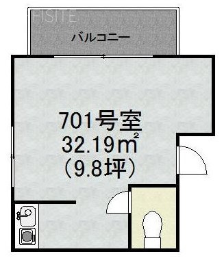 西村ビル701 間取り図