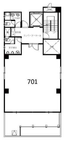USビル701 間取り図