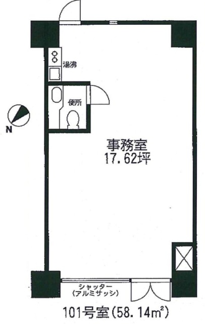 ヴェラハイツ日本橋浜町ビル1F 間取り図