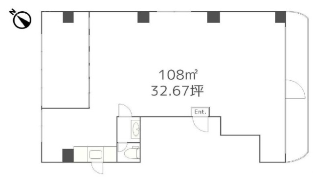 M・ウメハラビル2F 間取り図