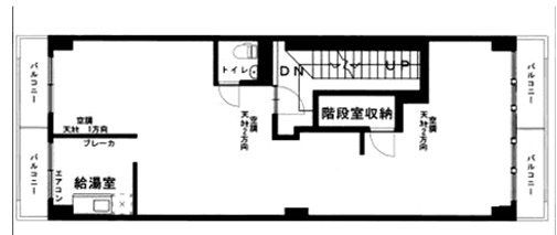 白ゆりビル2F 間取り図