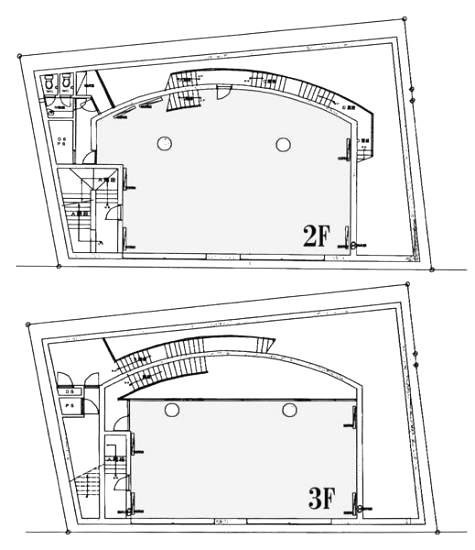 KHK西麻布ビル2F~3F 間取り図