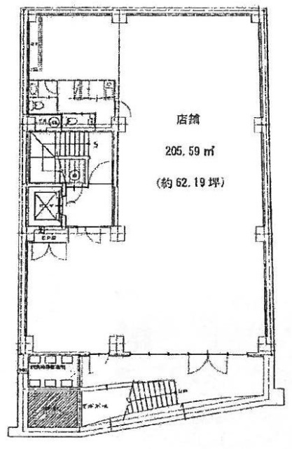 福隆(FUKURYU)ビルB1F 間取り図