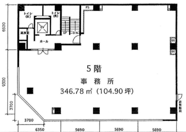 藤和第2ビル5F 間取り図