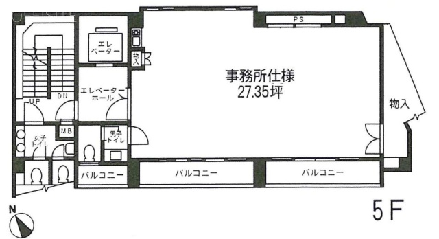 土屋ビル5F 間取り図