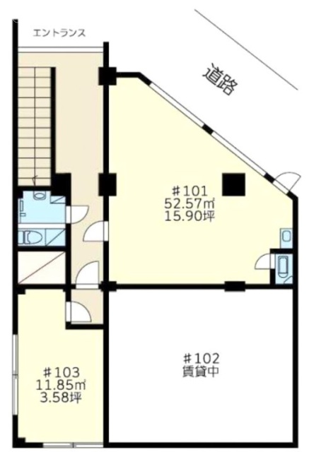 第2クレド渋谷ビル101 間取り図