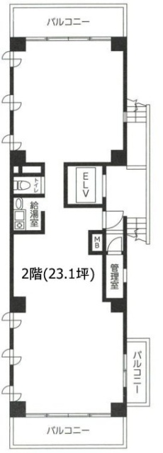 両国オリハラダイヤモンドマンション2F 間取り図