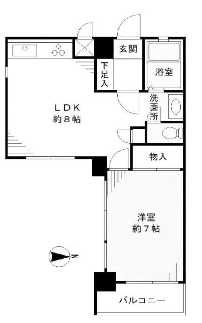セレクトガーデン池袋ビル803 間取り図